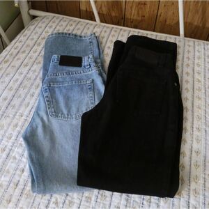 2 Pairs of New York & Company Jeans / Size 4 / Boot Cut / Black & Light Wash